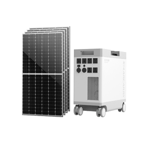 Centrale solaire hybride à semi-conducteurs de 5 kWh avec onduleur solaire de 5 kW + batterie empilable contrôlée par application Wi-Fi domestique - Product Image 1