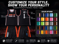 Produsen Grosir Jersey Basket Amerika Sublimasi Pendek 100% Poliester
