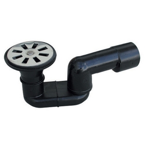 Sifone doccia saldabile in HDPE nero con uscita da 40 mm per sifoni idraulici - Product Image 1