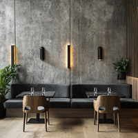 Ensemble de mobilier commercial pour café, restaurant, hôtel, bar : canapé, banquette, table et chaises en marbre