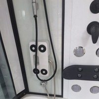 Cabine de douche complète LED à prix d'usine, salle de bain de luxe avec baignoire et massage des pieds
