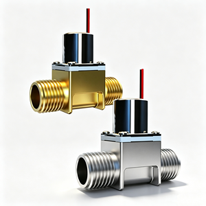 วาล์วพัลส์ 3V 6V DC แบตเตอรี่ G1/2 นิ้ว มินิวาล์วน้ำทองเหลืองแบบสองทิศทาง วาล์วโซลินอยด์แบบไม่สัมผัส - Product Image 1