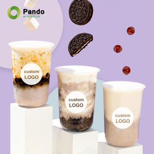 Desechables Claro 16oz PP U Forma Jugo Burbuja Té Hielo Café Tazas <span class=keywords><strong>de</strong></span> plástico con tapas - Product Image 6