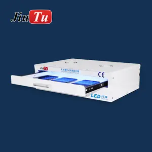 Mesin perbaikan kotak penyembuhan UV manik-manik lampu 110V 220V 80 buah 2000W untuk telepon layar melengkung penyembuhan kaca