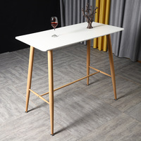 YWJ Yaweijia Bureau Longue Table Basse Blanc Rectangle Table Petit Déjeuner bar Table Cuisine