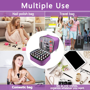 Túi Công Nghệ Làm Móng Tay Phong Cách Mới Tùy Chỉnh 30 Chai Túi Đựng Sơn Móng Tay Từ Senze - Product Image 6