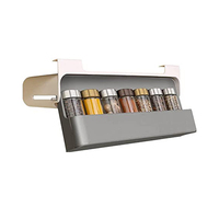 E120 Keuken Kruidkruik Lade Organizer Kruidkruik Organizer Opknoping Lade Organizer Adhesive Verstelbare Onder Plank Kruidenrek