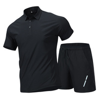 Ensemble de vêtements de sport pour la course à pied en été pour hommes - Ensemble de shorts à manches courtes amples et à séchage rapide et de pantalon décontracté surdimensionné