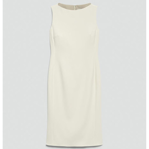 Vestido Tubo sin Mangas con Cuello Redondo para Mujer, Ajustado, Largo hasta la Rodilla, Color Sólido, Ropa Profesional de Oficina, Tejido Antiarrugas - Product Image 5