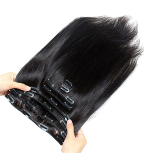 Ensembles de cheveux humains à pince grise fabriqués à partir de vrais cheveux indiens provenant d'extensions de cheveux d'un seul donneur - Product Image 5