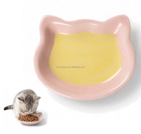 MoMoPaw Tapis de léchage pour chat en céramique de qualité alimentaire, forme chat, compatible lave-vaisselle, pour alimentation lente