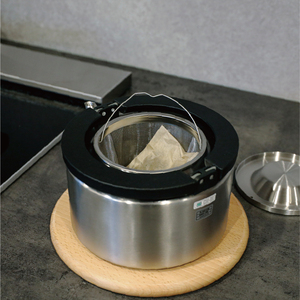 Bouilloire thermos en acier inoxydable plat compatible avec toutes les sources de chaleur - Product Image 3