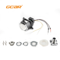 Projecteur de phare carré universel GCAR RS1, petit modèle de 3 pouces, 60W, lumière laser bi-LED avec support d'installation facilement détachable