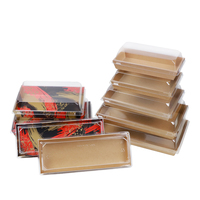 Boîtes à lunch de restauration rapide en papier kraft brun jetable à emporter pour restaurant avec couvercle anti-buée