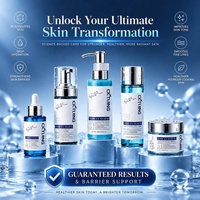 Soin éclaircissant au collagène OEM : Tonique, Sérum et Crème – Kit de soin à la protéine de cuivre bleu GHK-Cu 8 GHK-Cu