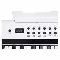 Livraison rapide, grand stock disponible, piano pliable, logo, idéal pour les voyages, rangement compact, clavier de piano numérique 61 touches
