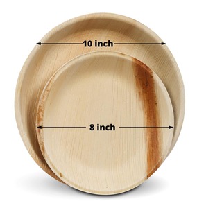 Platos cuadrados de hoja de palma de 9 pulgadas, bandejas para servir, del fabricante directo, para catering, fiestas, cenas, eventos elegantes. - Product Image 2