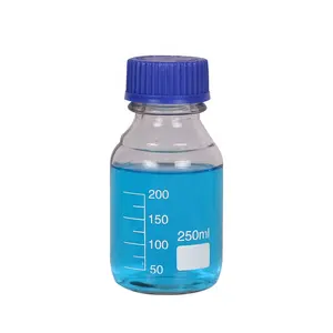 زجاجة كاشف كيميائي سائل للمختبر من WORNER مع زجاجة مقياس/زجاجة كاشف زجاجي للمختبر