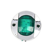 Feux de remorque latéraux LED 24V, lampe ronde verte bleue blanche ambre pour camion remorque RV bateau