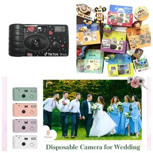 Appareil <span class=keywords><strong>photo</strong></span> jetable portable 35 mm en plastique, avec flash intégré, pour cadeau de mariage, vente en gros d'usine, OEM, ODM, personnalisé - Product Image 2