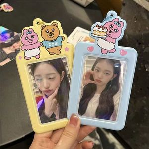 Protège-cartes PVC KPOP personnalisé, design mignon, style coréen, sans fermeture, collection de cadeaux fantaisie, 3-en-1 pour cartes de crédit - Product Image 1