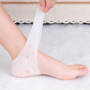 Silicone <b>Heel</b> <b>Protectors</b> Skin Tone Socks For Dryness Relief Adult Foot Care - Product Image 1