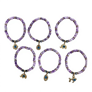 DAFNI BIG PAZAR Bracelet en pierres perlées élastiques fait main, cadeau promotionnel unisexe, fabriqué à Istanbul, numéro de produit 44 - Product Image 3