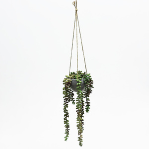 Pianta Artificiale Sospesa di Alta Qualità in Vaso di Plastica, Ecologica e Durevole per Decorazioni Interne ed Esterne, Giardino e Paesaggistica - Product Image 5