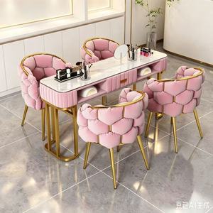 Meubles de salon de beauté en bois à prix d'usine, très demandés : ensemble table et chaise de manucure - Product Image 4