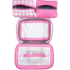 Women's New PVC Leather Zipper Lightweight Portable Handheld Makeup Organizer <b>Bag</b> Fashionable Soft <b>Cosmetic</b> <b>Bag</b> <b>Case</b> - Product Image 5