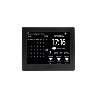 Giá tốt Wifi kỹ thuật số calenadar nhà Trạm thời tiết kỹ thuật số Nhiệt kế ẩm kế trong nhà ngoài trời cảm biến không dây thời tiết - Product Image 1