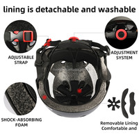Casque de patinage en ligne ABS moulé sur mesure OEM ODM de haute qualité, unisexe, réglable, noir, pour adulte, cyclisme estival