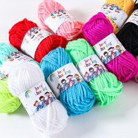 Fil chenille acrylique 8-12 couleurs, lot de petites pelotes, résistant aux acides, pour tricot à la main, vente directe d'usine