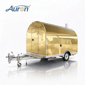 Food Truck Rétro Moderne en Acier Inoxydable, Tôle Galvanisée, Aluminium et Fibre de Verre pour la Restauration Rapide en Extérieur - Product Image 1