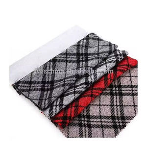 Трикотажное полотно из полиэстера и вискозы с двойным начесом и флокированием, с различными узорами на заказ - Product Image 2