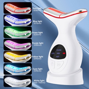 <b>Neck</b> Lifting Device Seven-color <b>Neck</b> Massager Color <b>Light</b> Micro-current Lifting and Firming Facial Massager - Product Image 4