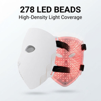 Masque de photothérapie LED portable 4D, masque facial en silicone pour traitement anti-âge des soins de la peau