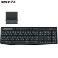Teclado Inalámbrico Multidispositivo Logitech K375s de 2.4GHz, Batería de 24 Meses de Duración, Resistente a Derrames, con Soporte para Teléfono para PC