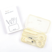 4pcs Ensemble de soins des ongles pour bébé ou nouveau-né Manucure Pédicure avec coupe-ongles sûr pour la coupe des ongles du nourrisson
