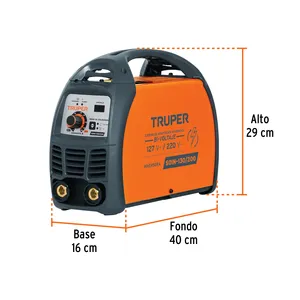 Truper 200A Inverter Soldadora 127/220V Bi-tensione 1 unità in apparecchiature per saldatura scatolare - Product Image 1