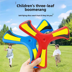 Boomerang de sécurité <span class=keywords><strong>EVA</strong></span> pour enfants de 0 à 24 mois, jouet interactif parent-enfant pour l'extérieur, disque volant rotatif lumineux - Product Image 2