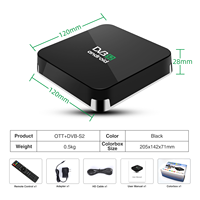 Décodeur TV Android hybride ODM/OEM gratuit, récepteur satellite OTT DVB S2, TV HD 4K, processeur quadricœur Amlogic S905X3, décodeur