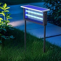 Piège à insectes électrique portable avec lumière LED, lampe anti-moustiques, étanche, piles incluses