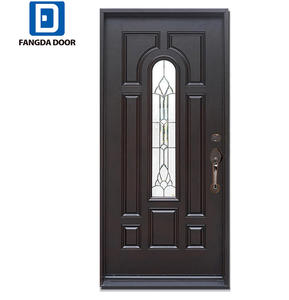Fangda porte d'entrée extérieure de villa avec verre, haute qualité, <span class=keywords><strong>pas</strong></span> <span class=keywords><strong>cher</strong></span> - Product Image 1