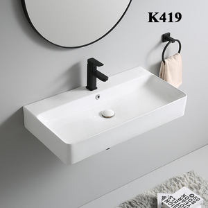 <span class=keywords><strong>Lavabo</strong></span> da Parete in Ceramica per Alta Temperatura, Lavandino Rettangolare di Grandi <span class=keywords><strong>Dimensioni</strong></span> per <span class=keywords><strong>Bagno</strong></span> - Product Image 5