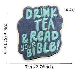 Nuevos Parches Termoadhesivos Bordados con Palabras Inspiradoras en Inglés de la Serie Colores del Océano para Insignias Decorativas y Accesorios de Ropa - Product Image 6