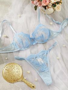 Olgun bayan seksi açık fincan ve iç çamaşırı seti fantezi dantel sutyen seksi bayanlar resimleri şeffaf dantel kırpma üst sutyen - Product Image 4