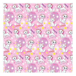 Tessuto Popeline con Gatti di Marie dei Cartoni per Mascherine o Abbigliamento, <span class=keywords><strong>Outlet</strong></span> di Fabbrica, Classico Popolare Personalizzabile Traspirante in Cotone Tessuto Liscio - Product Image 3