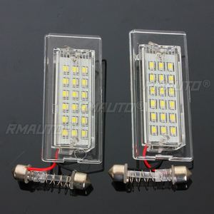 คู่ไฟ LED 12V 18 ดวงสำหรับป้ายทะเบียนรถยนต์ สีขาว สำหรับ BMW X5 E53 X3 E83 - Product Image 2
