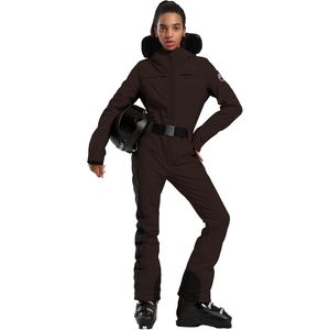 Combinaison de ski pour femme personnalisée, une pièce, isolée, duvet de canard 30g, imperméable 15k, respirante 10k, vêtements de ski - Product Image 3